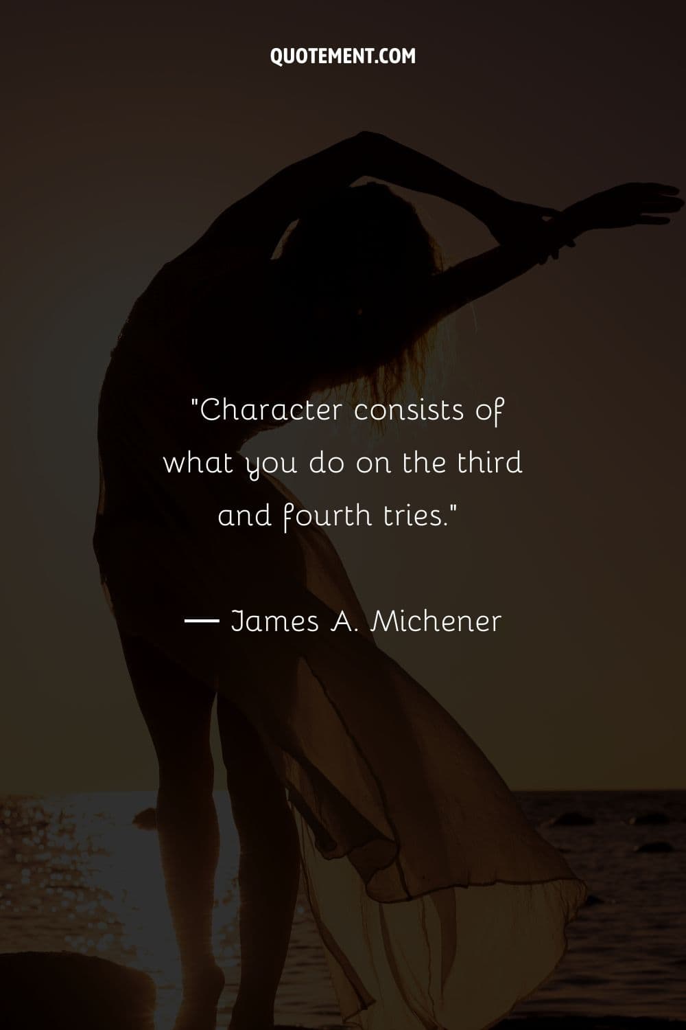 Character consists of what you do on the third and fourth tries