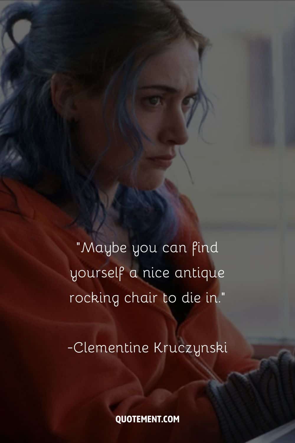 Clementine Kruczynski, quirky and colorful in thought.