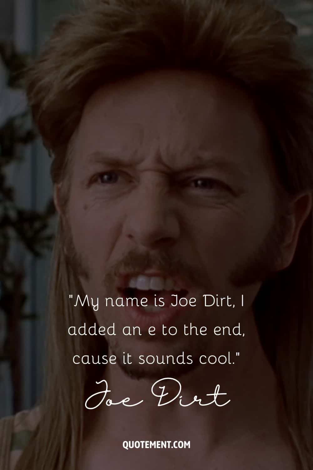 David Spade's iconic mullet-wearing character.