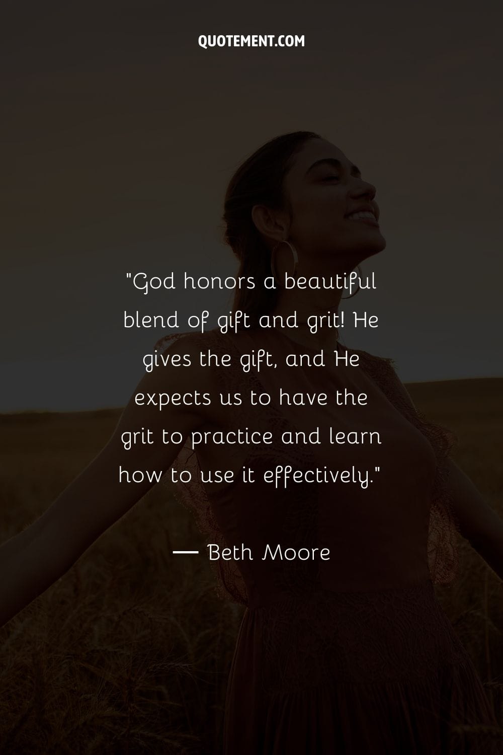 God honors a beautiful blend of gift and grit