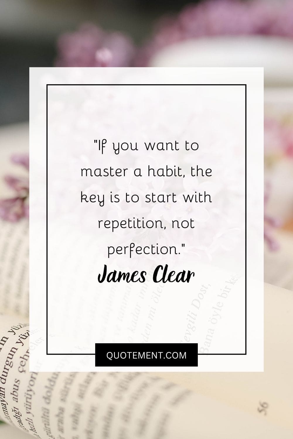 If you want to master a habit, the key is to start with repetition, not perfection.