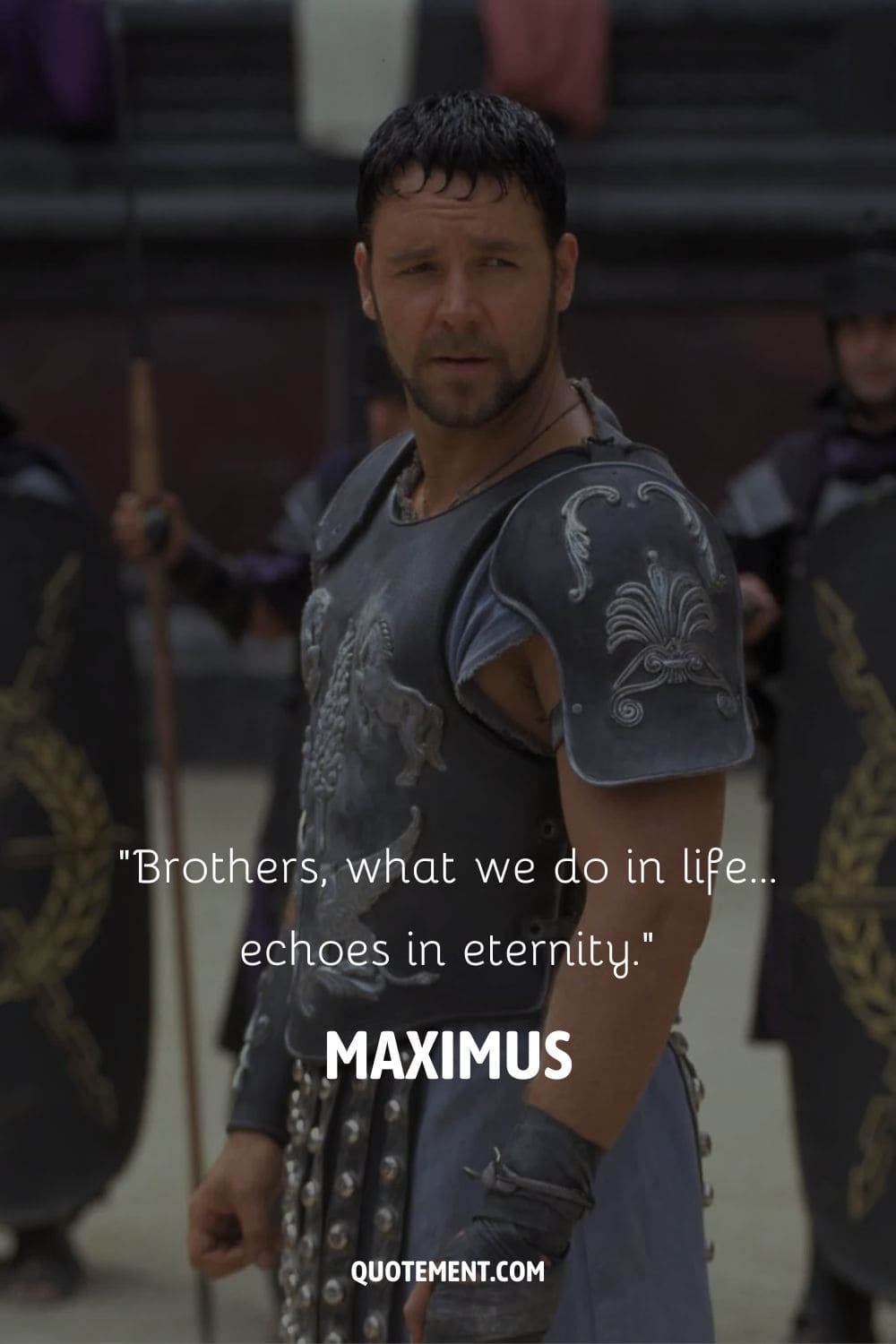 Image of gladiator Maximus representing the best gladiator quote.
