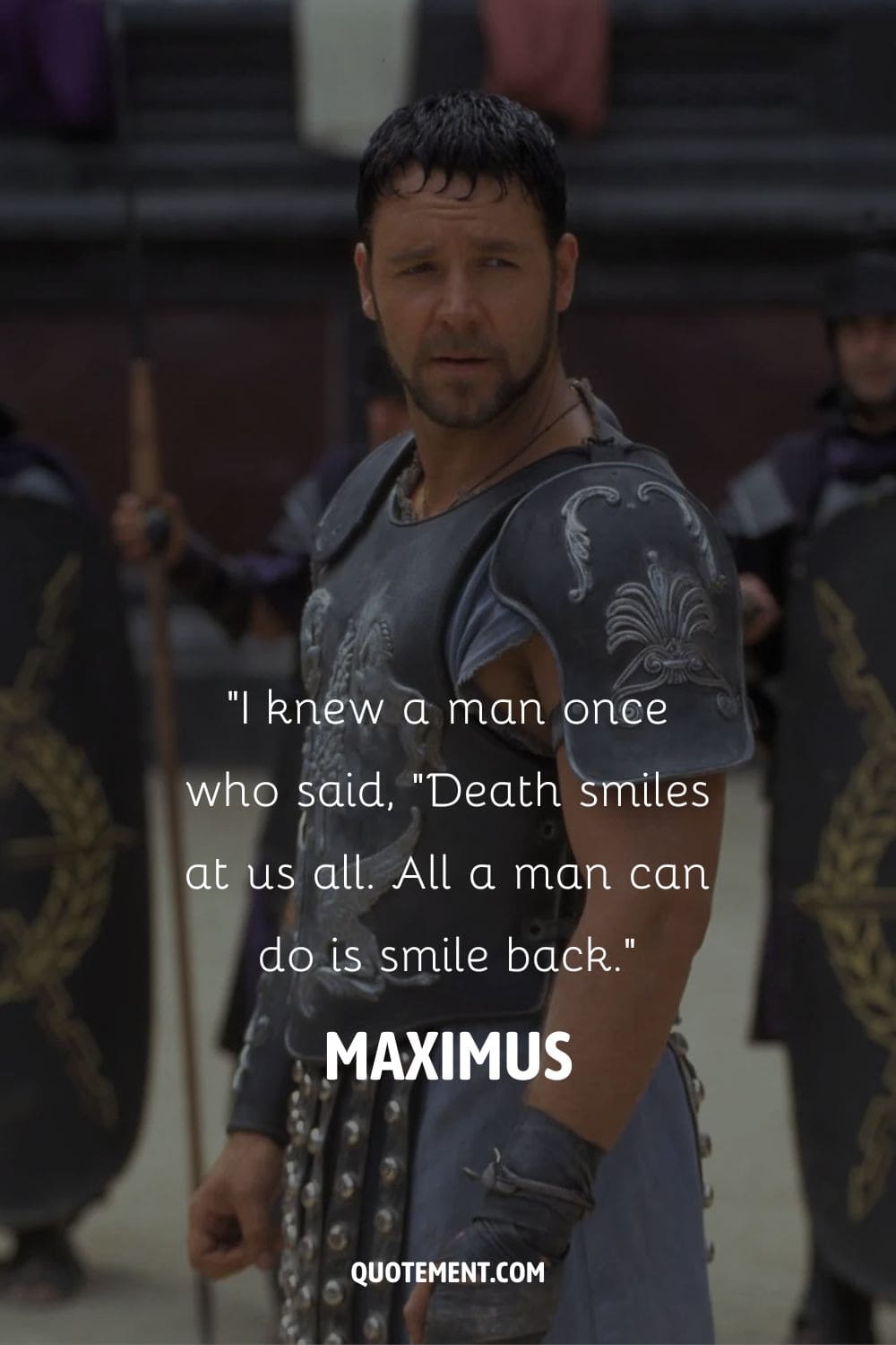 Image of gladiator Maximus representing the most famous gladiator quote.