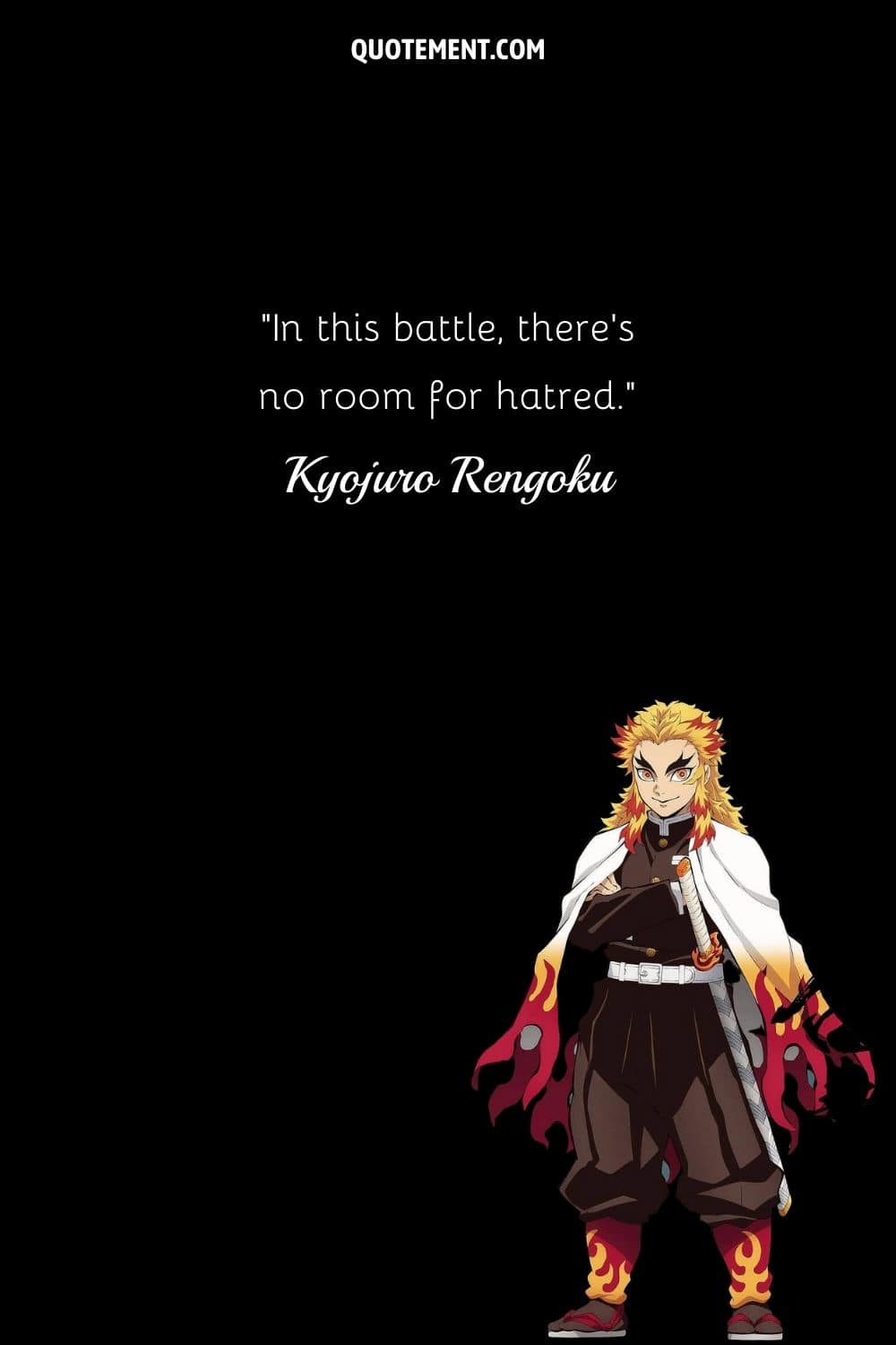In this battle, there’s no room for hatred.