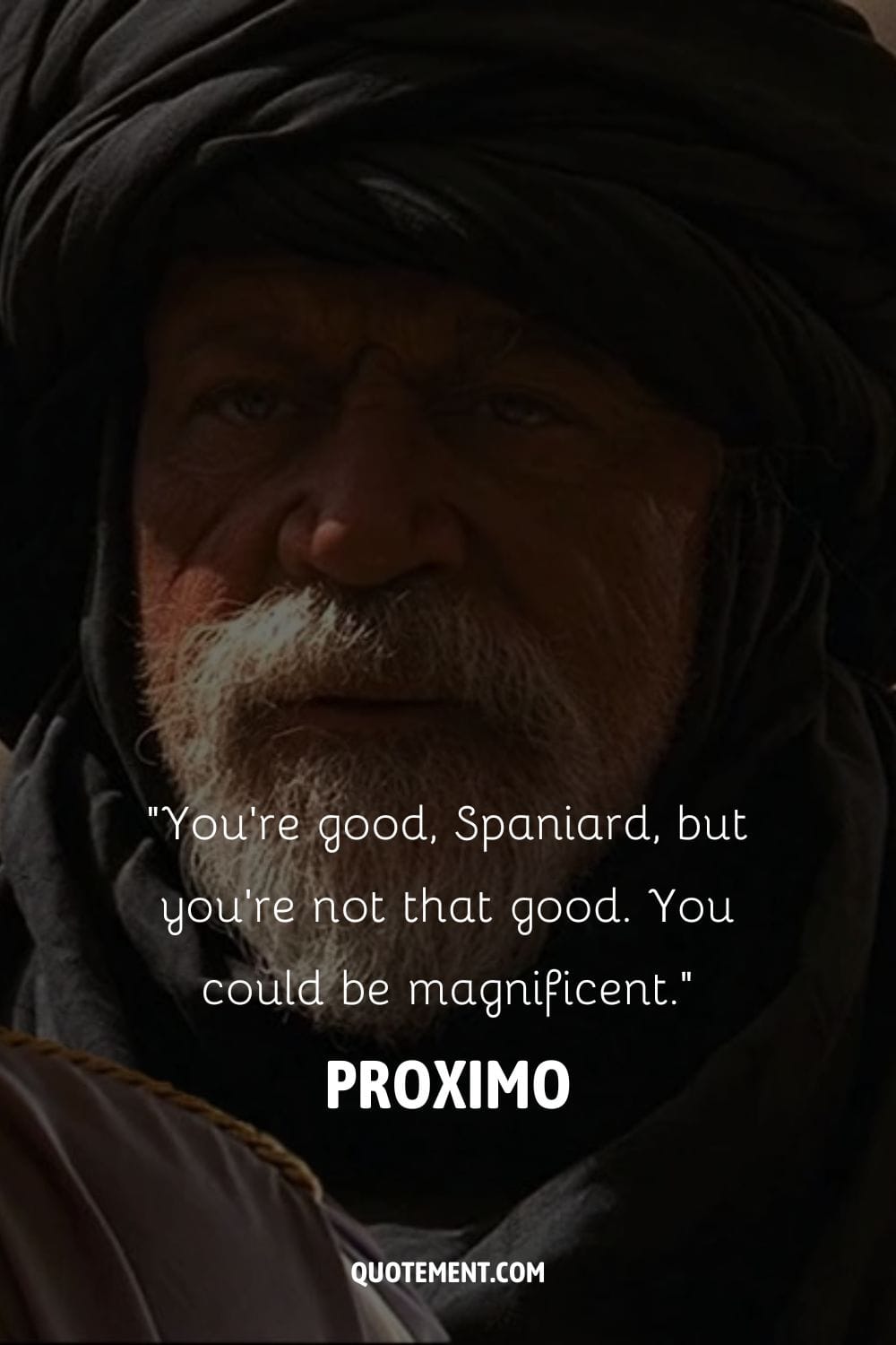 Proximo, the seasoned gladiator trainer in Gladiator.