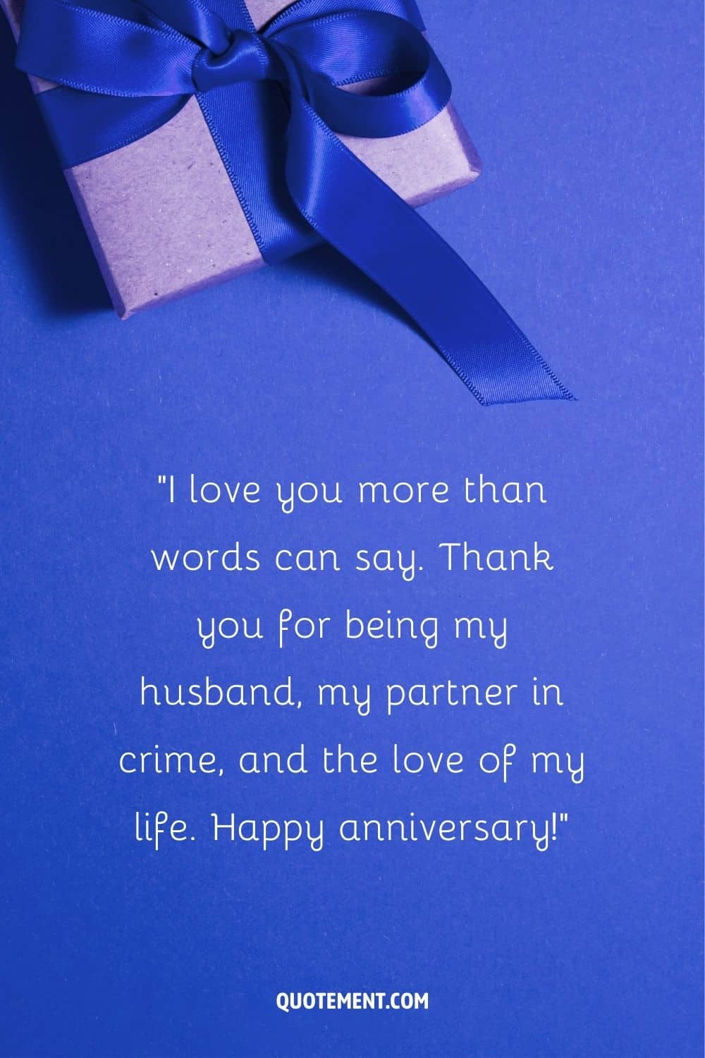 Thank you for being my husband, my partner in crime, and the love of my life.