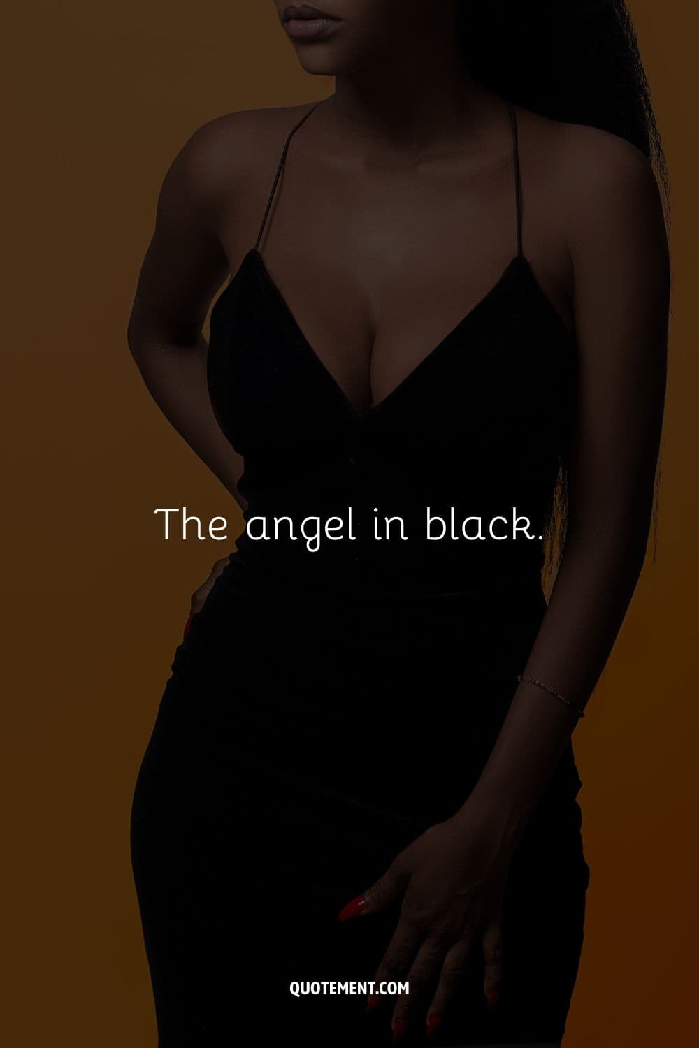 The angel in black.