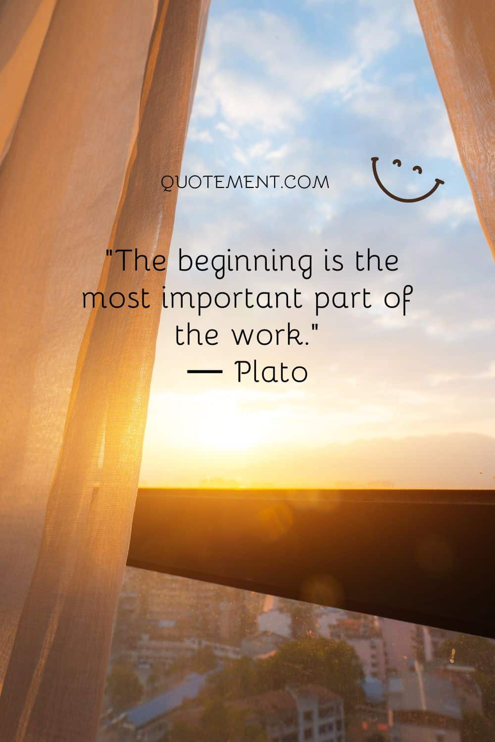 The beginning is the most important part of the work