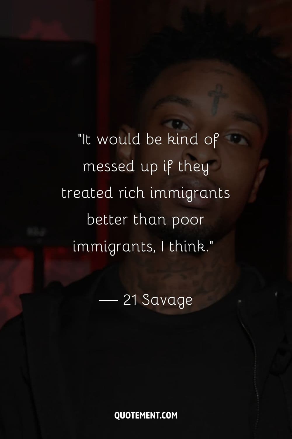 21 Savage, a rising rap superstar.