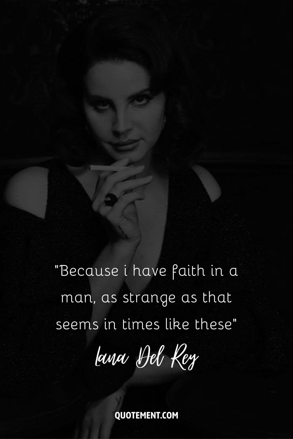 Because i have faith in a man, as strange as that seems in times like these