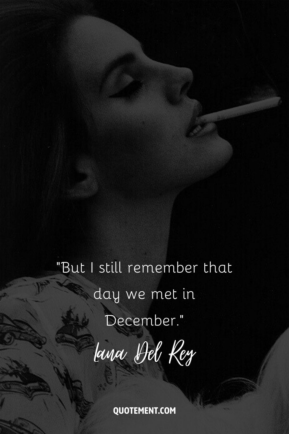 But I still remember that day we met in December.