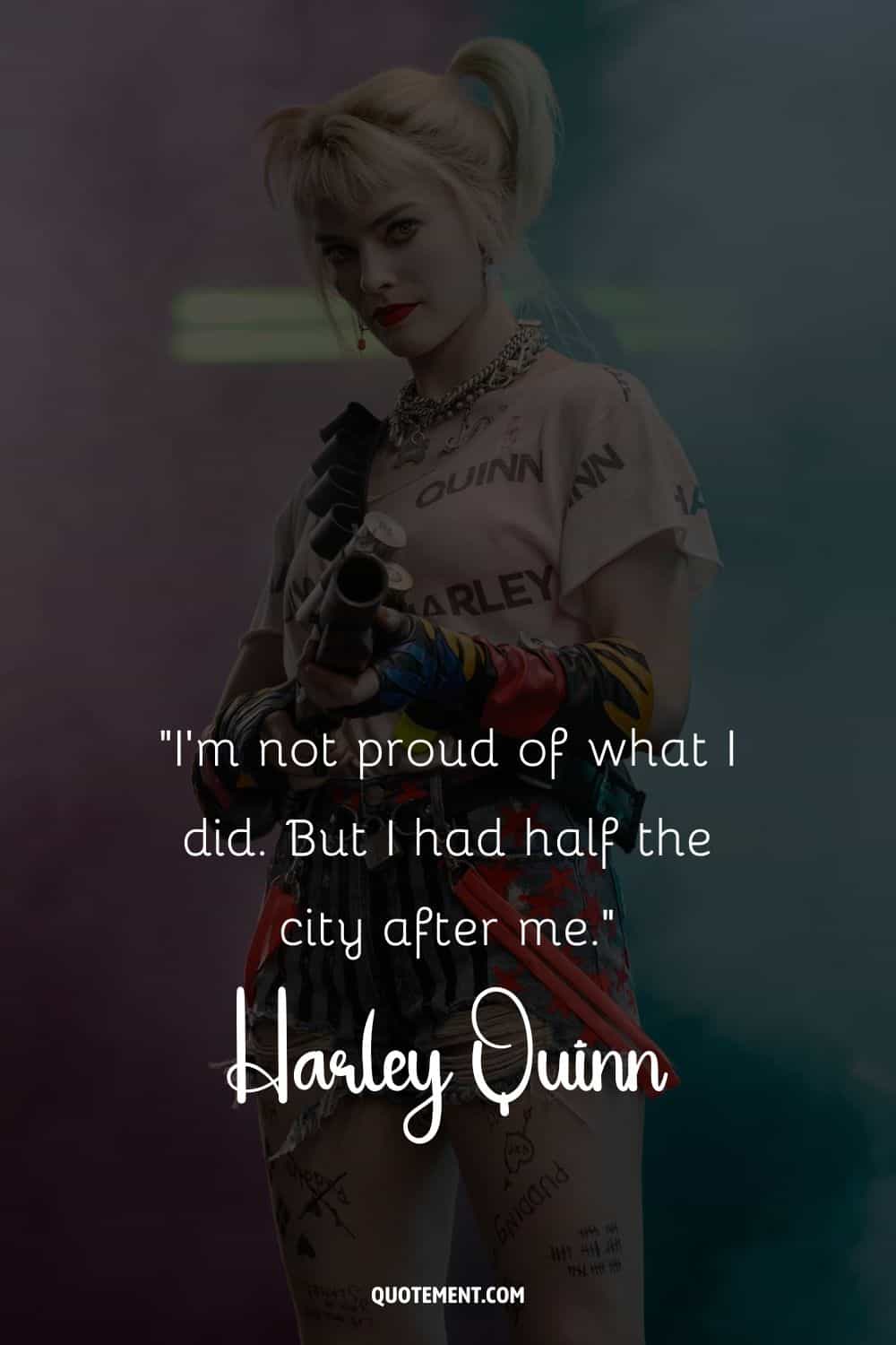 Gotham's beloved yet feared villainess, Harley Quinn.