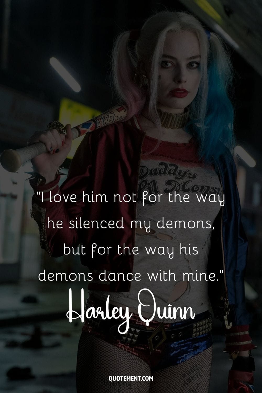 Harley Quinn image representing the best Harley Quinn quote.
