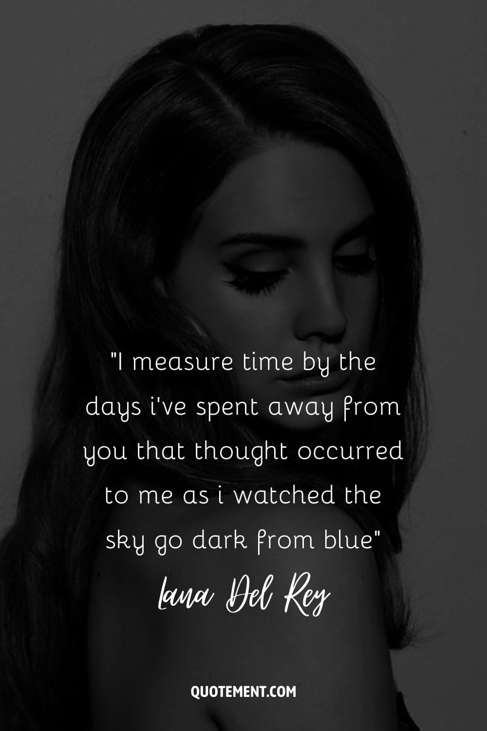 I measure time by the days i’ve spent away from you that thought occurred to me as i watched the sky go dark from blue