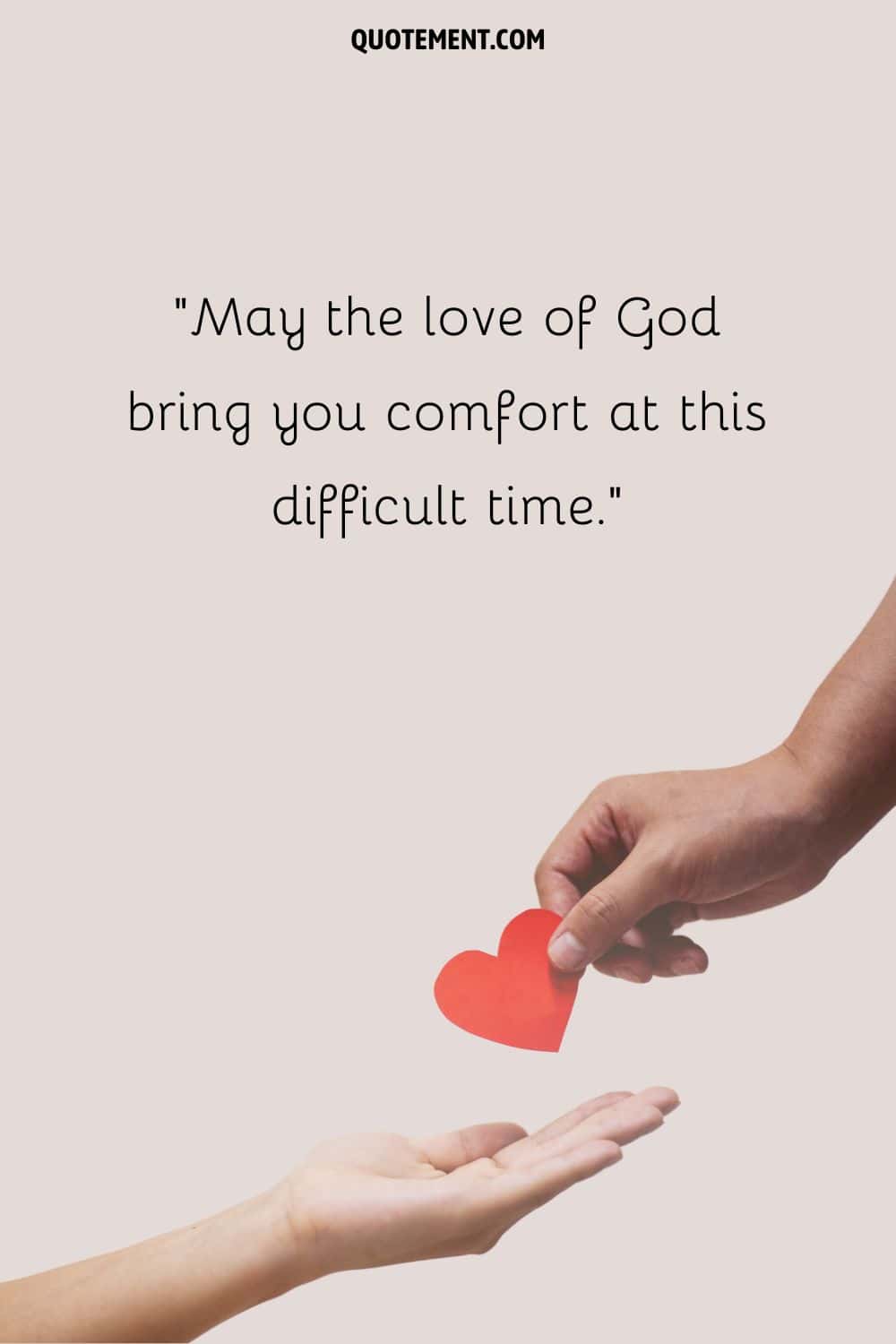 May the love of God bring you comfort at this difficult time.