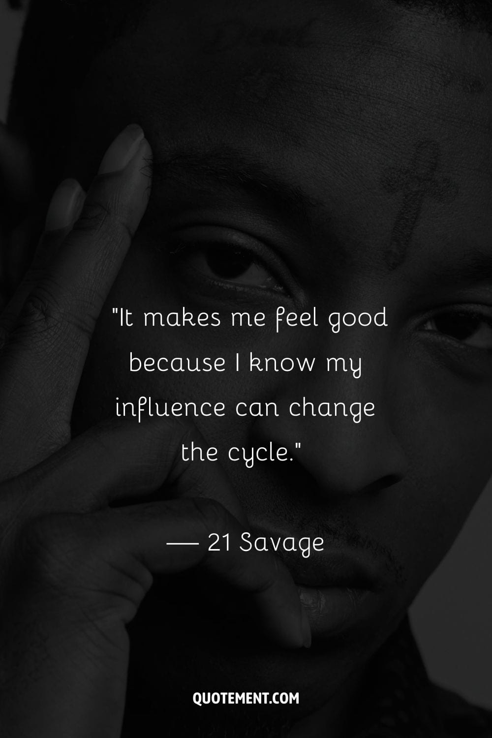 Rap star 21 Savage owns the spotlight.