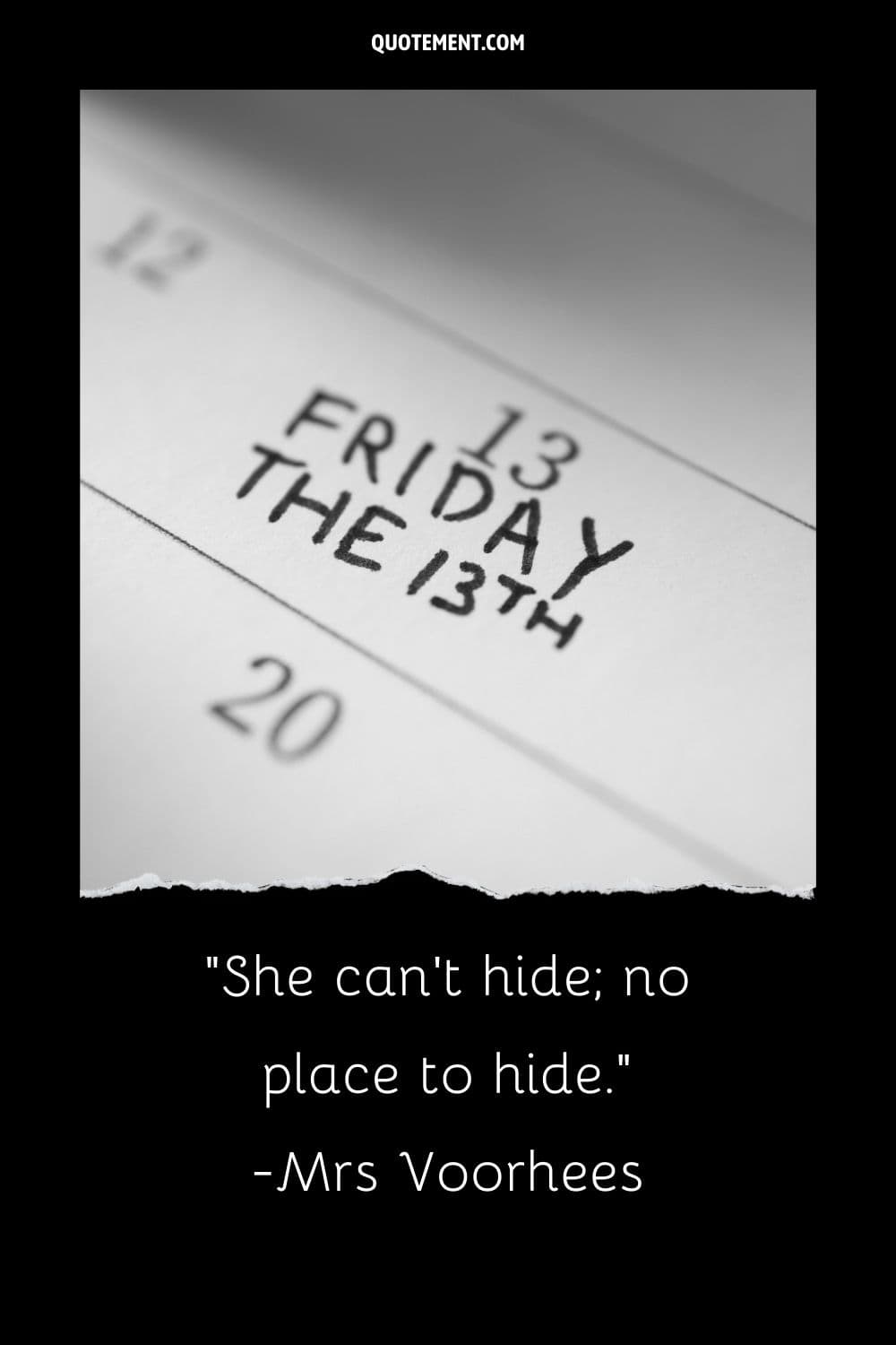 Spooky Day Friday the 13th on Calendar.