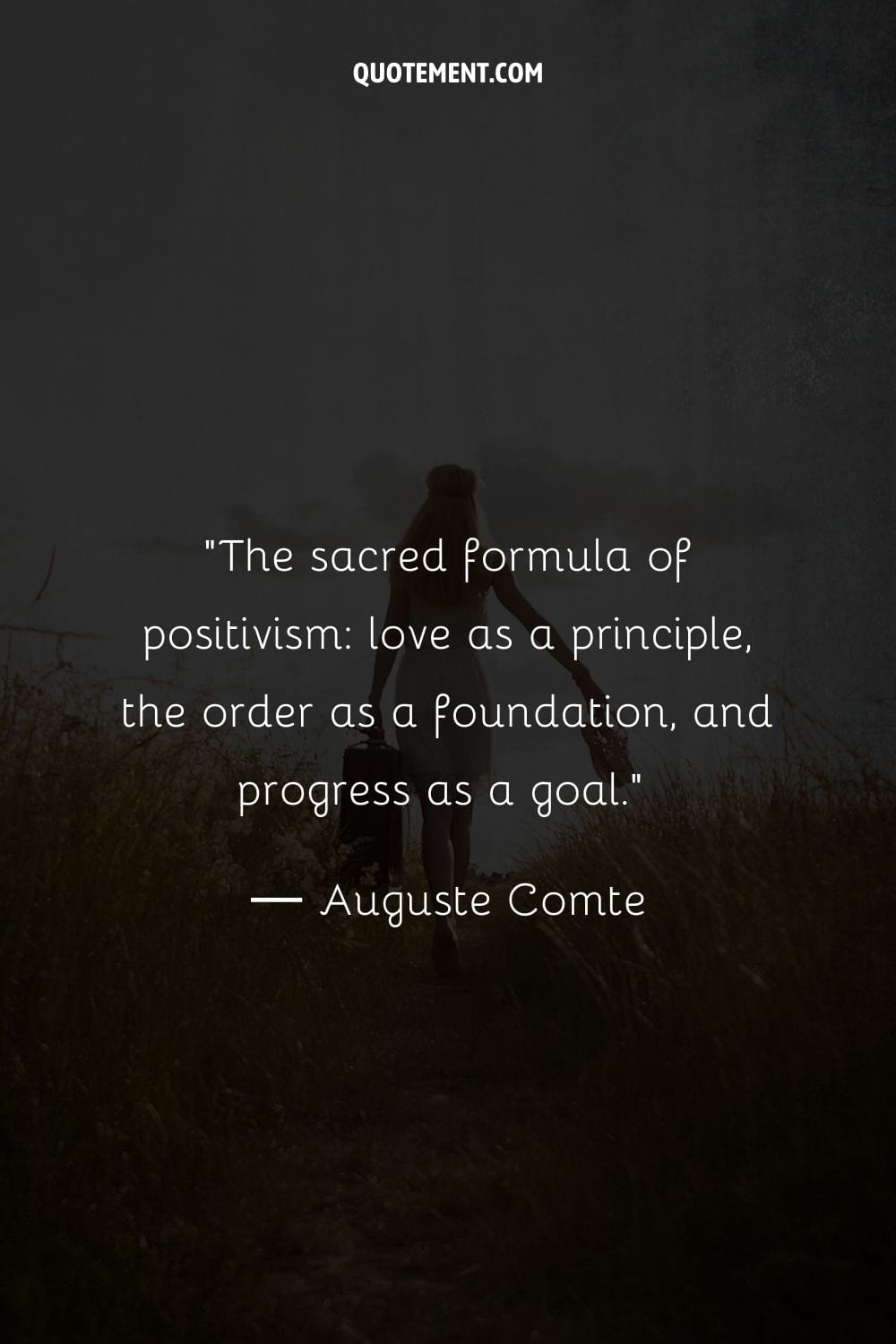 The sacred formula of positivism love as a principle, the order as a foundation, and progress as a goal