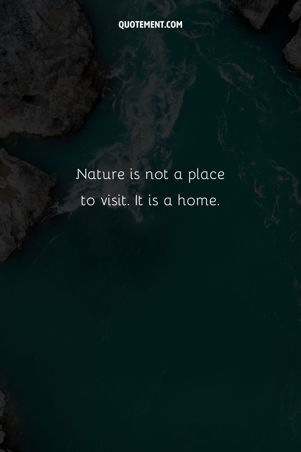 beautiful water scenery representing powerful river quote in nature