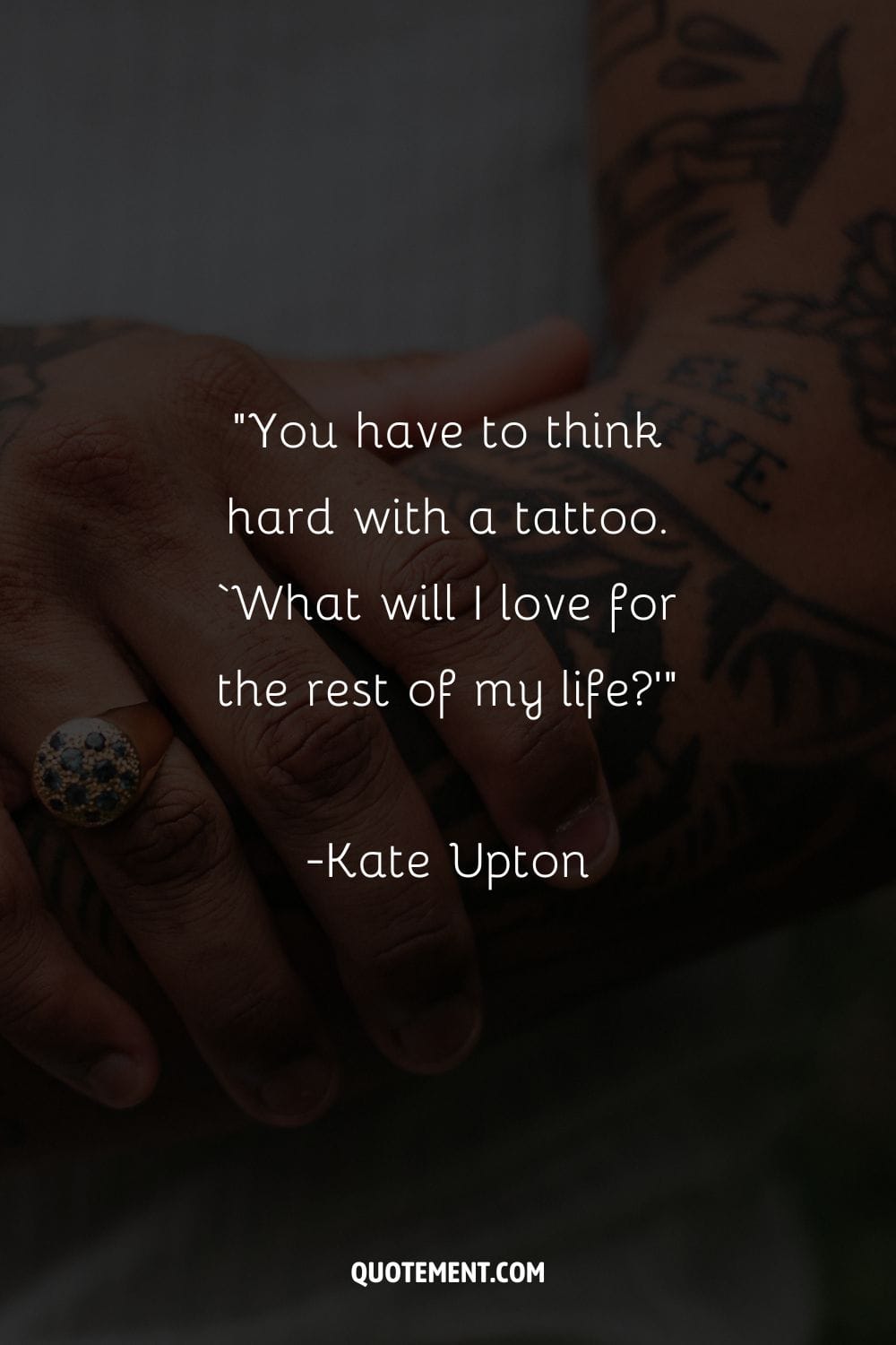 expressive tattoos adorn a man's hands