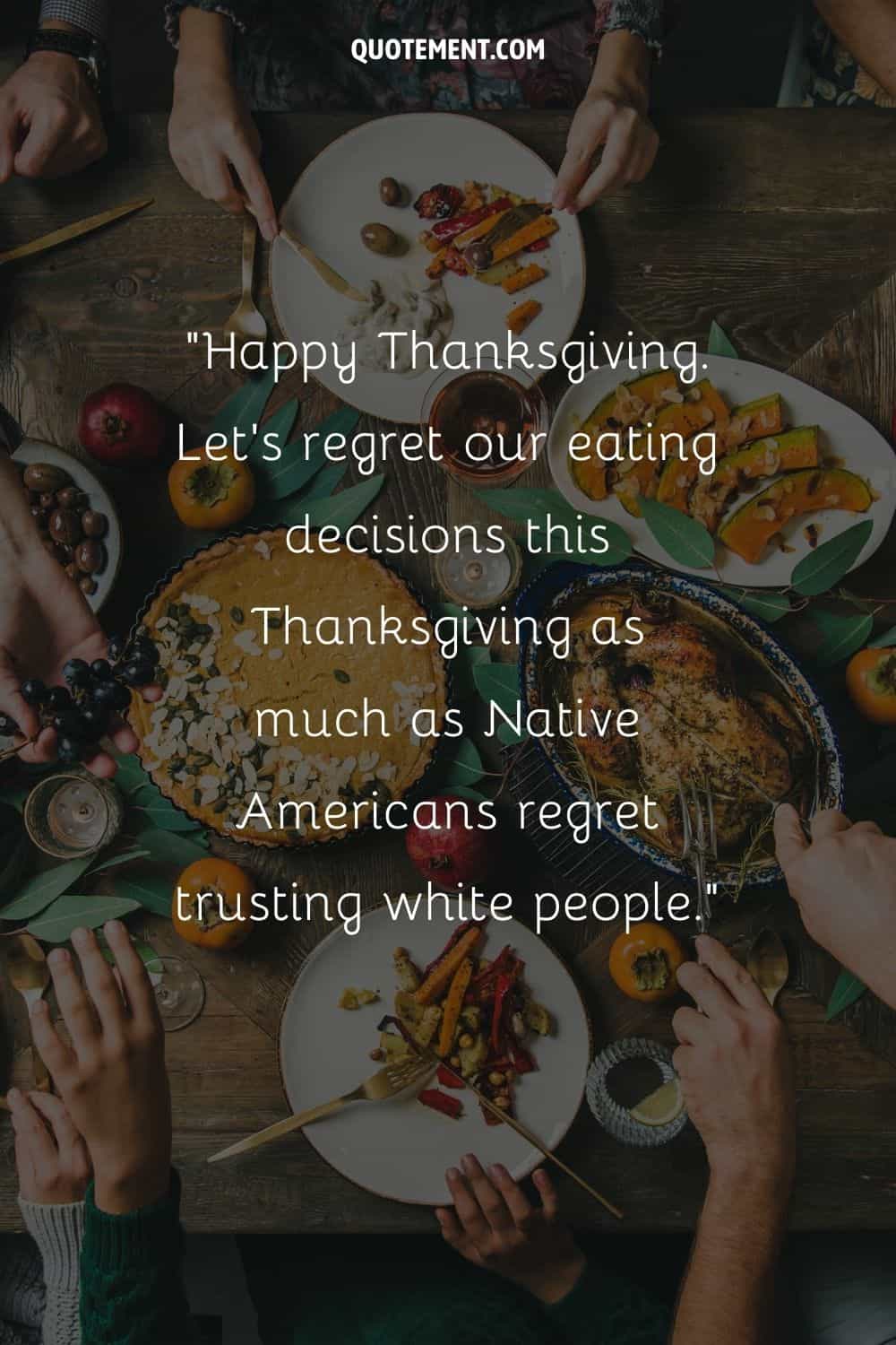 hands savoring a delicious Thanksgiving feast