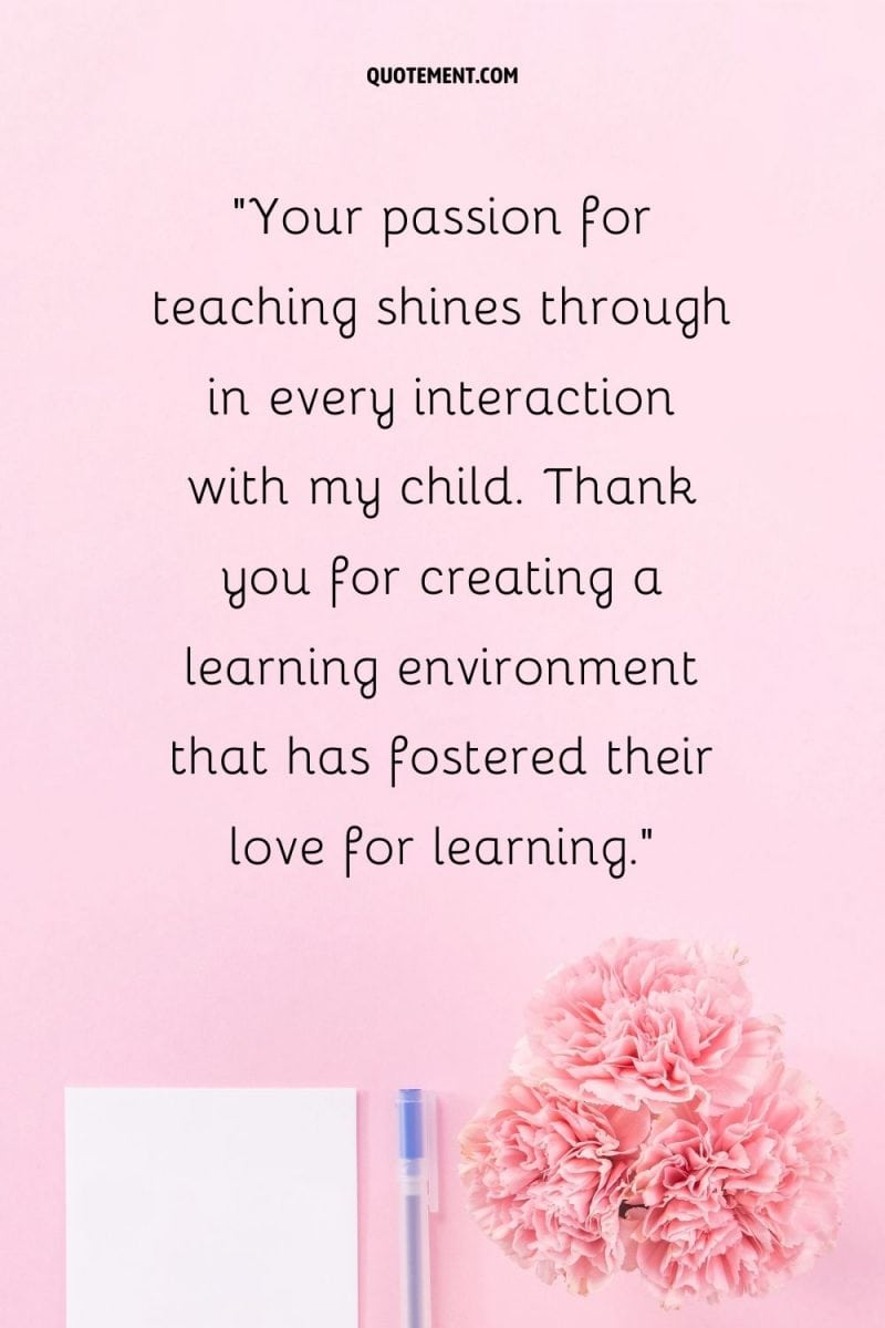 90 Heartfelt Thank You Teacher Messages From Parents