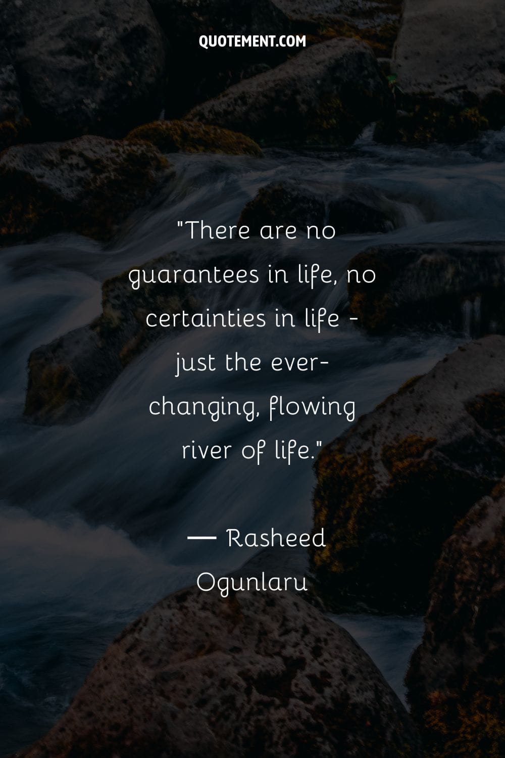 powerful and cold river representing river quote for instagram