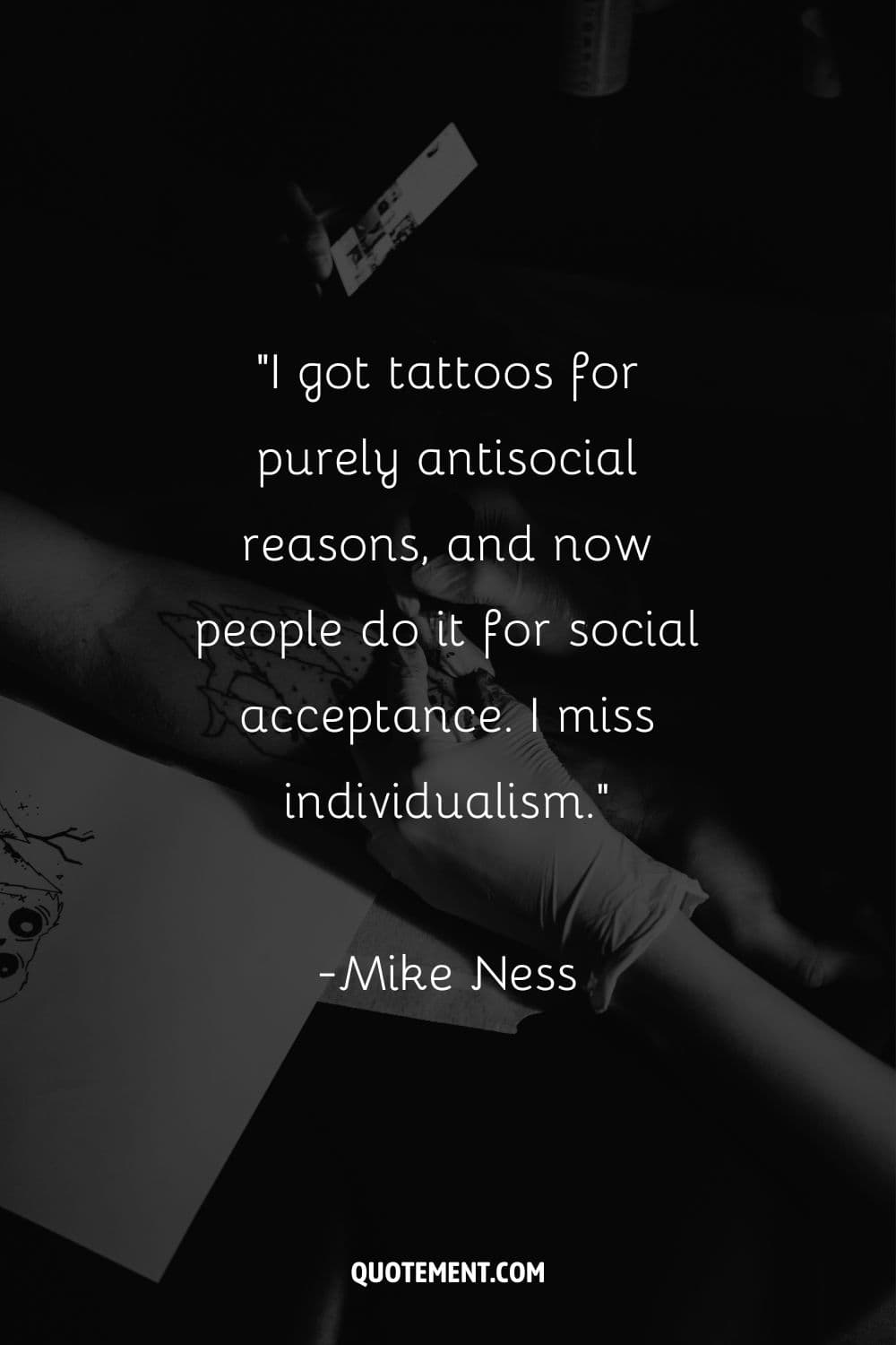 tattooing by a female artist