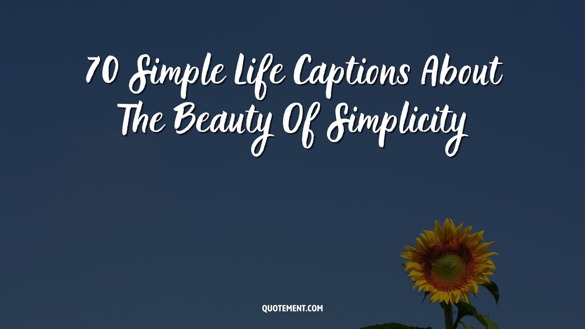 70 Simple Life Captions About The Beauty Of Simplicity