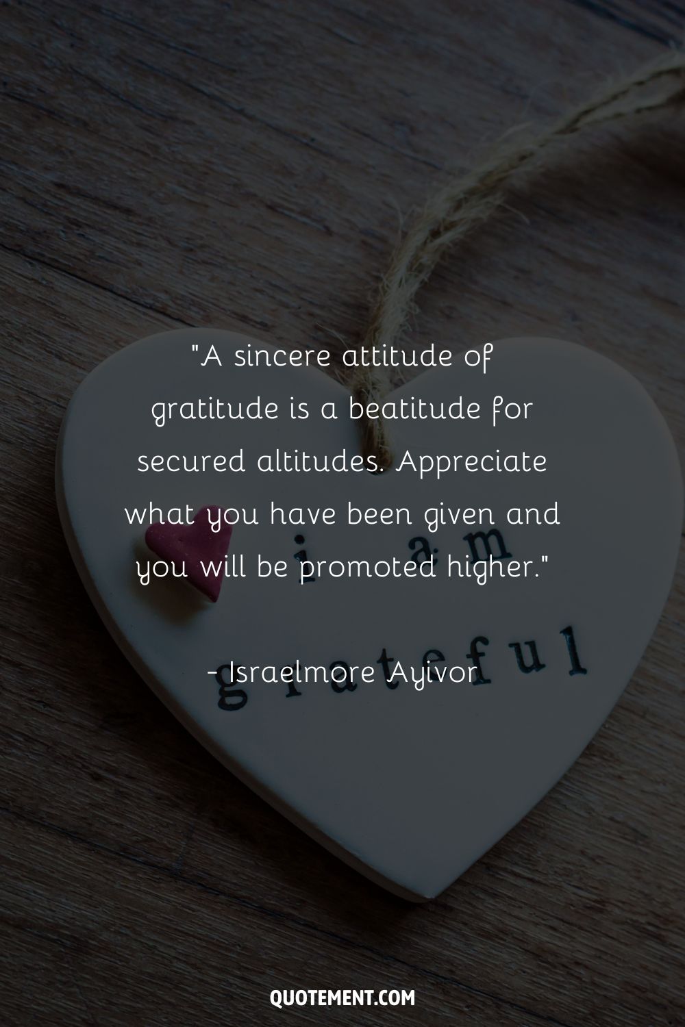 A sincere attitude of gratitude is a beatitude for secured altitudes