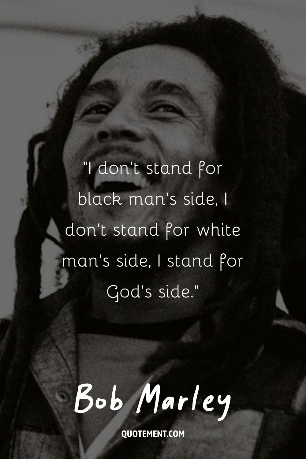 Bob Marley flashing a broad smile
