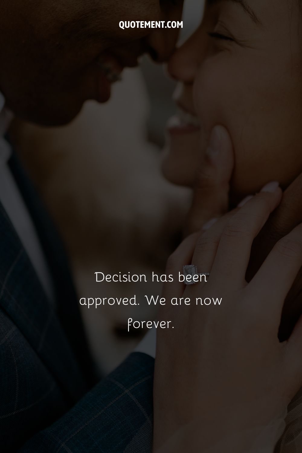 Decision has been approved. We are now forever.