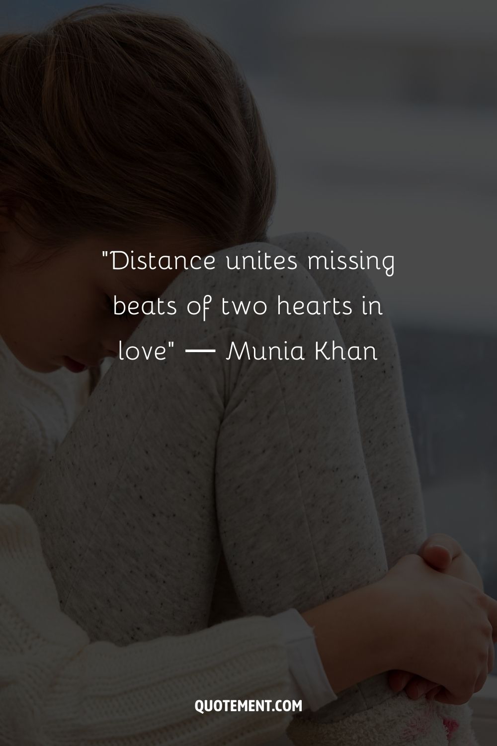 Distance unites missing beats of two hearts in love