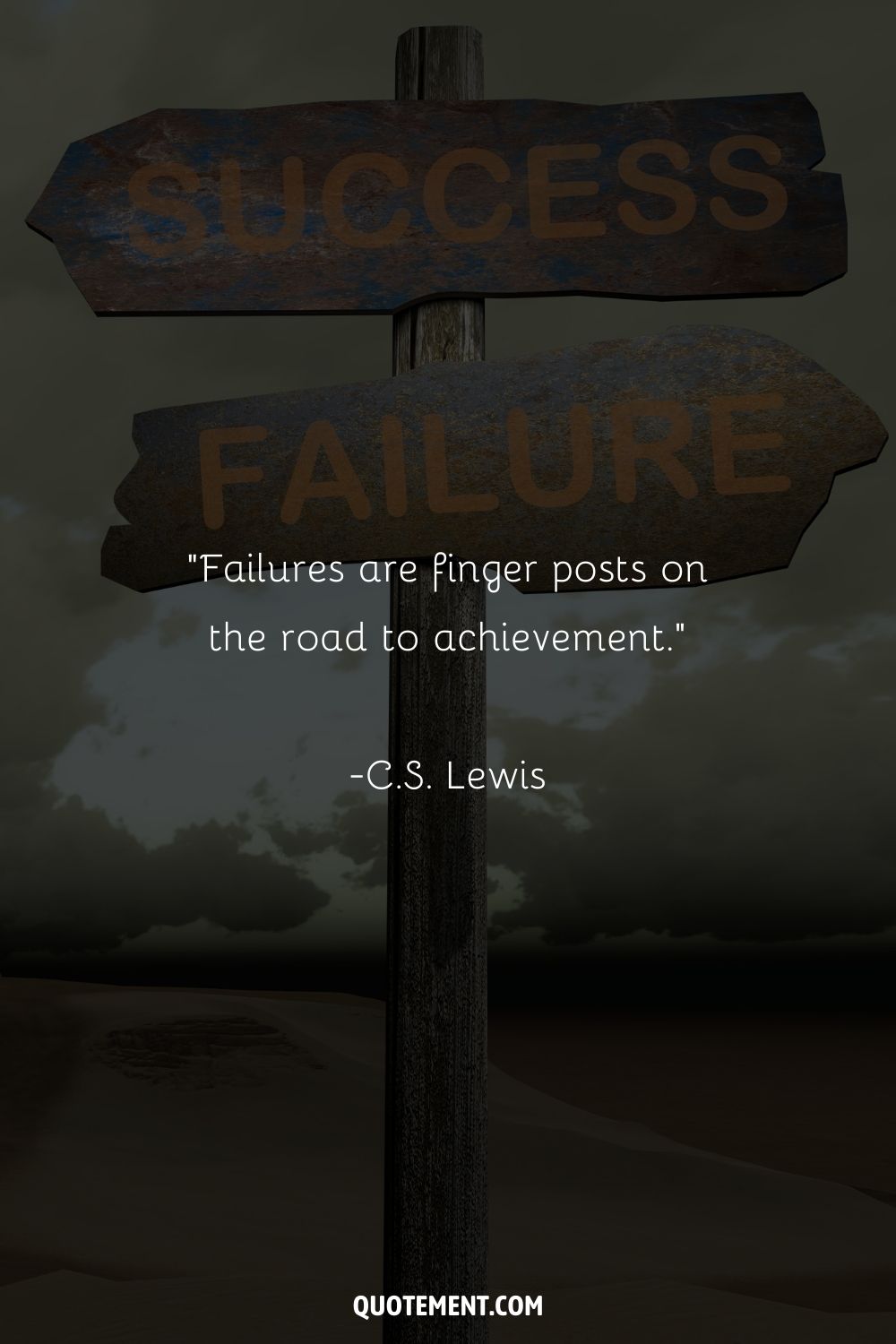“Failures are finger posts on the road to achievement.” ― C.S. Lewis