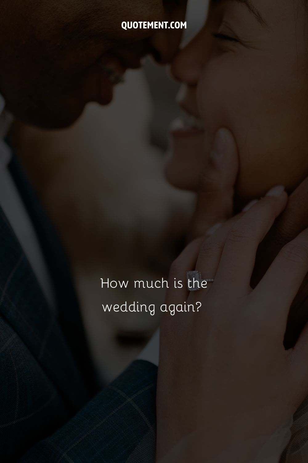 How much is the wedding again