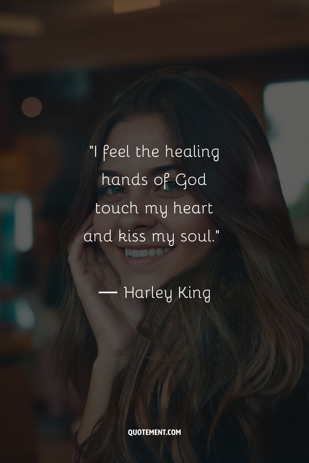Siento las manos sanadoras de Dios