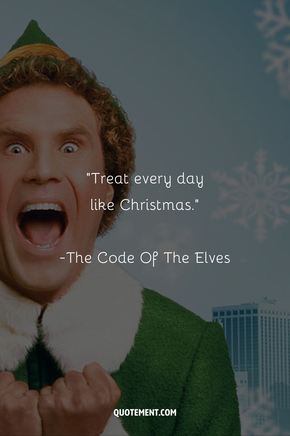 Image of Buddy the Elf representing the best Elf quote.