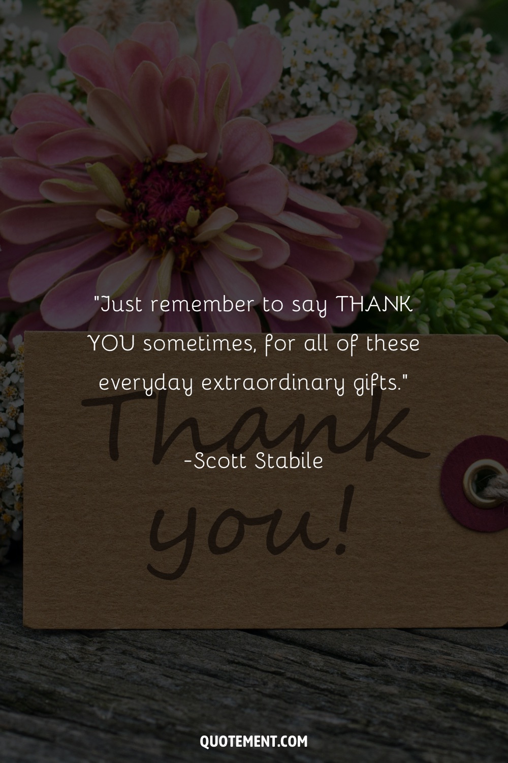 Just remember to say THANK YOU sometimes, for all of these everyday extraordinary gifts.