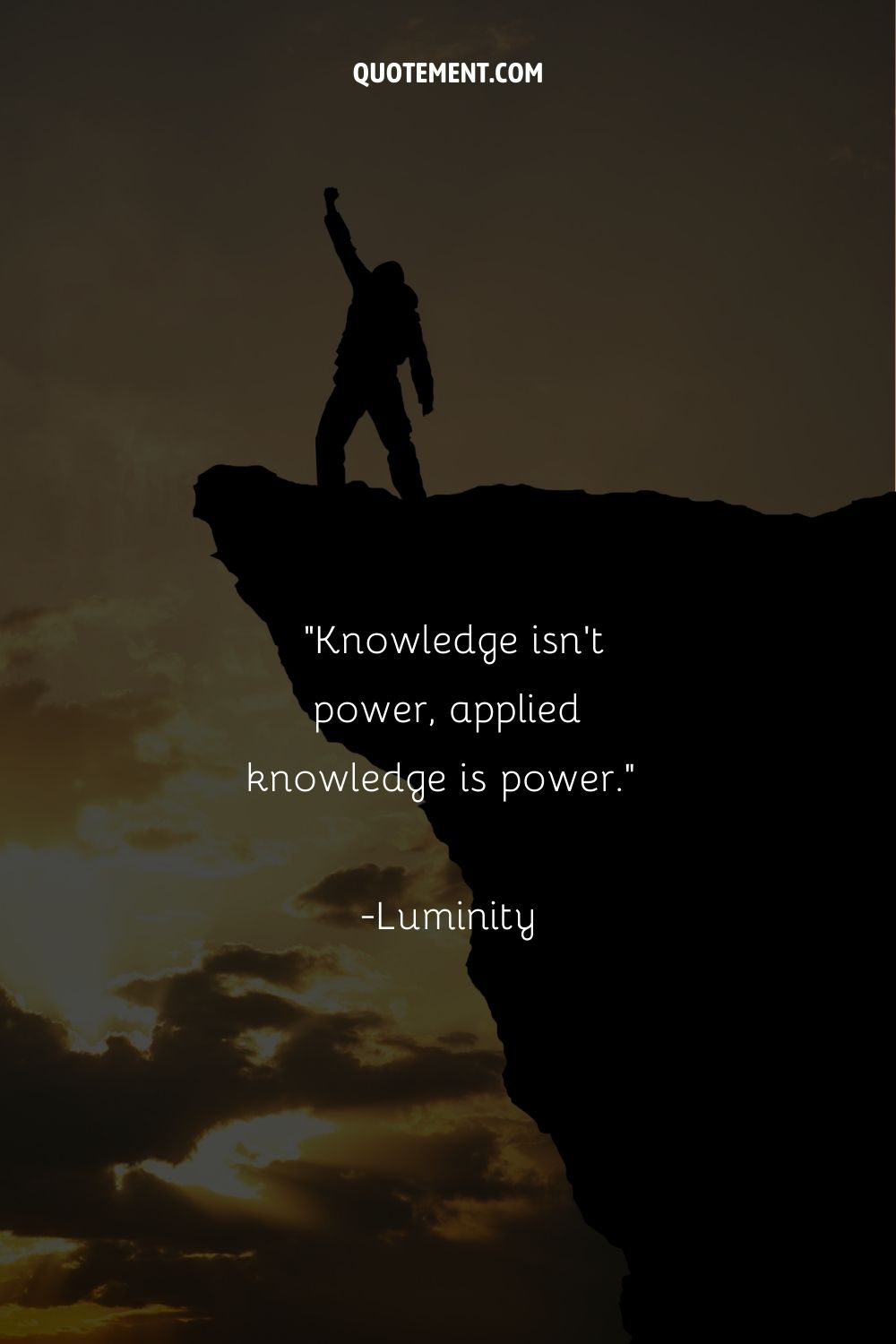 Knowledge isn't power, applied knowledge is power