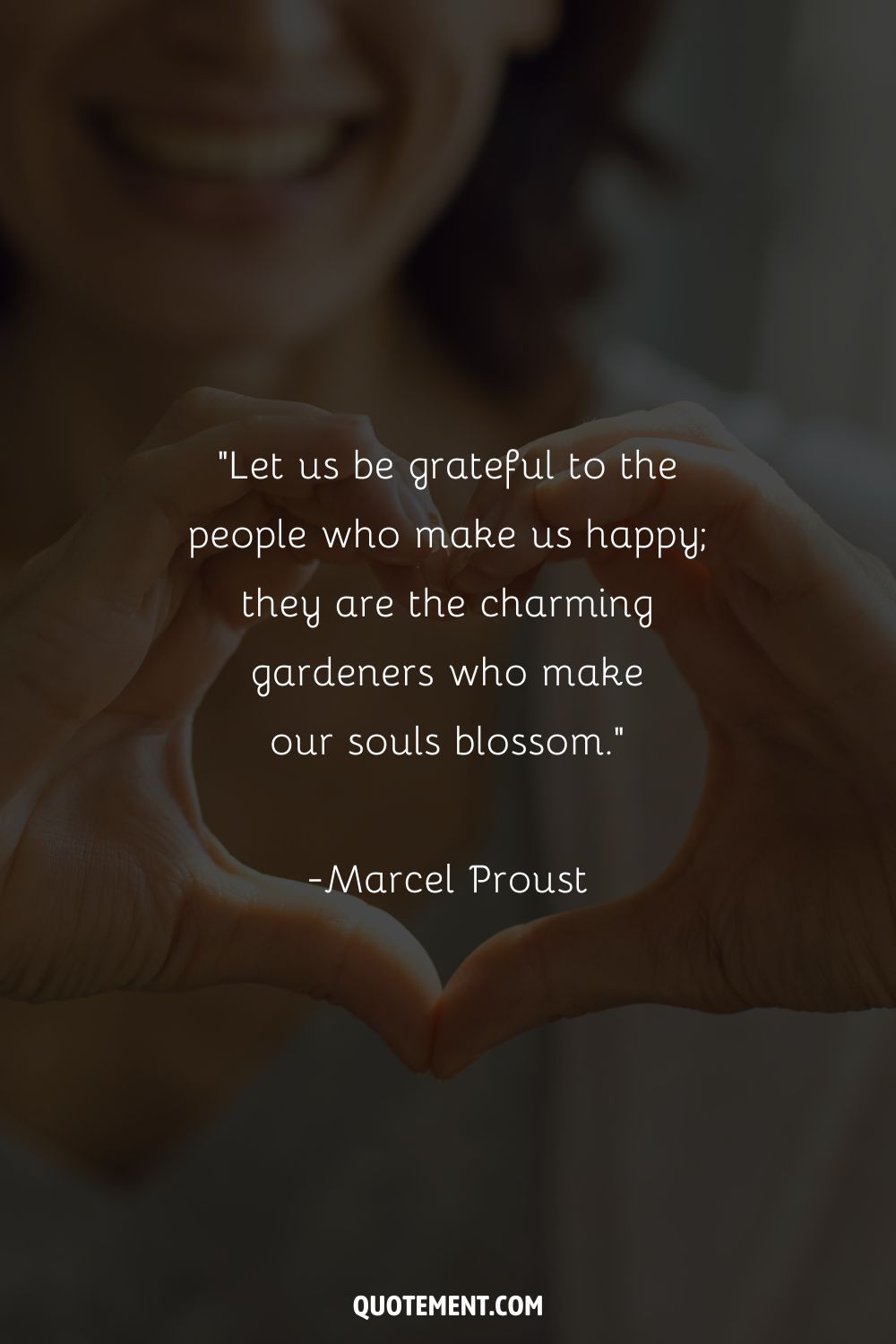 Let us be grateful to the people who make us happy