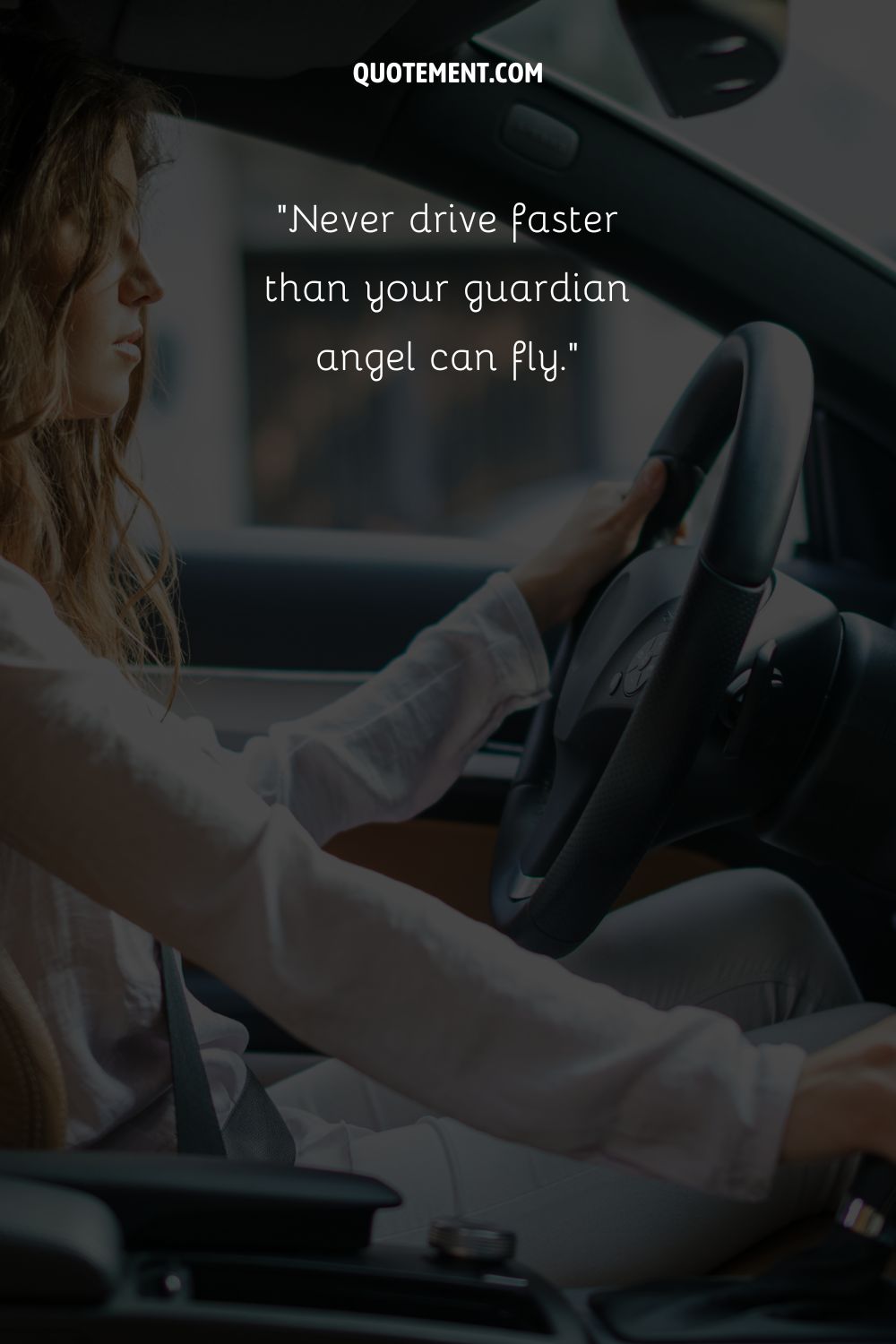 Never drive faster than your guardian angel can fly