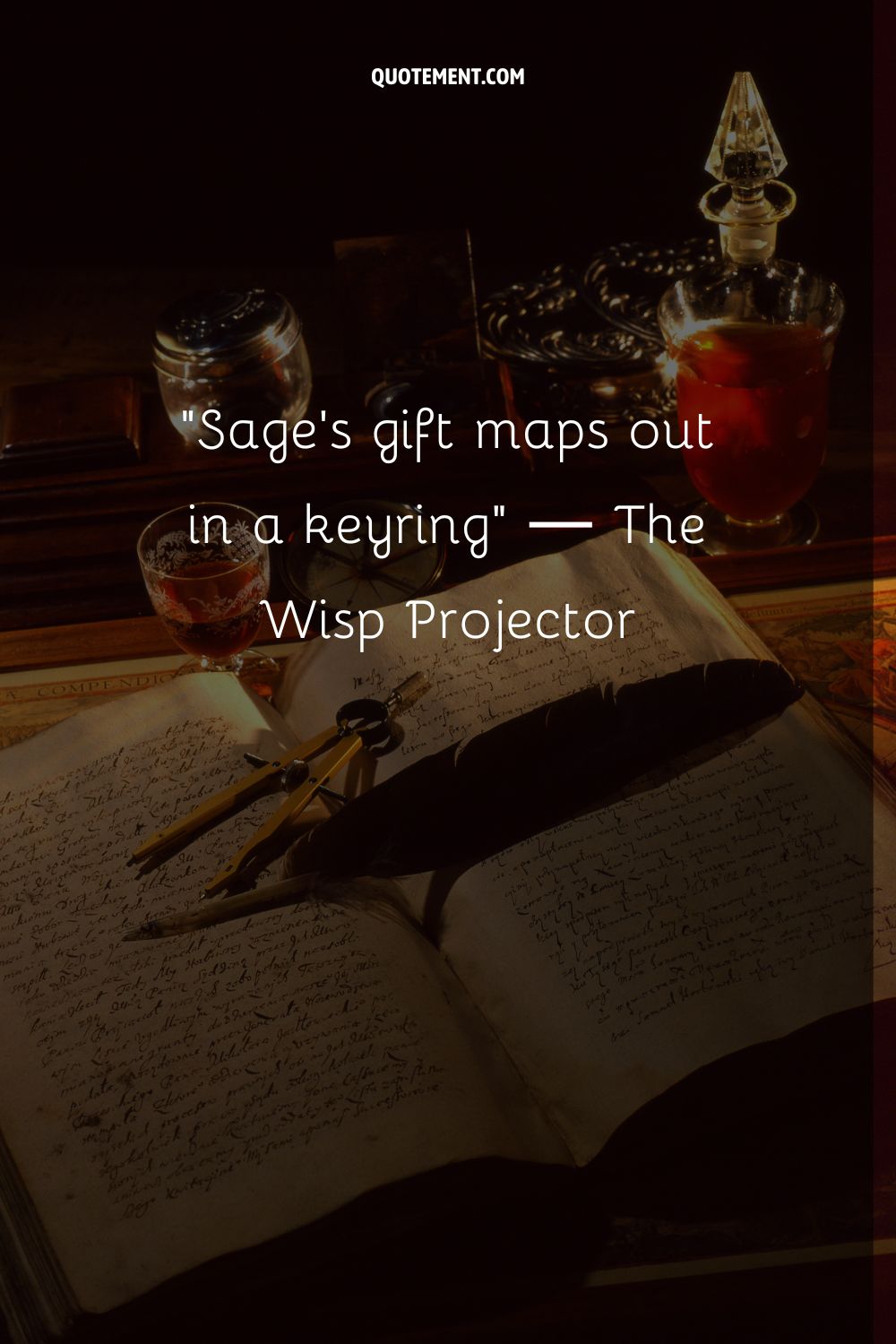 Sage's gift maps out in a keyring