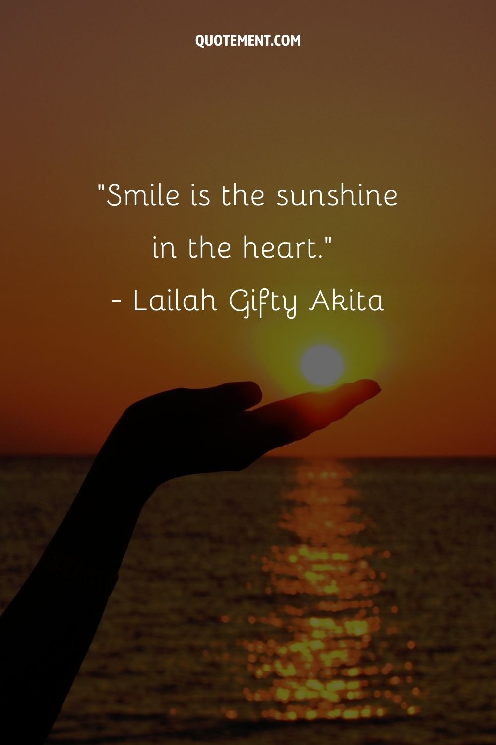 Smile is the sunshine in the heart