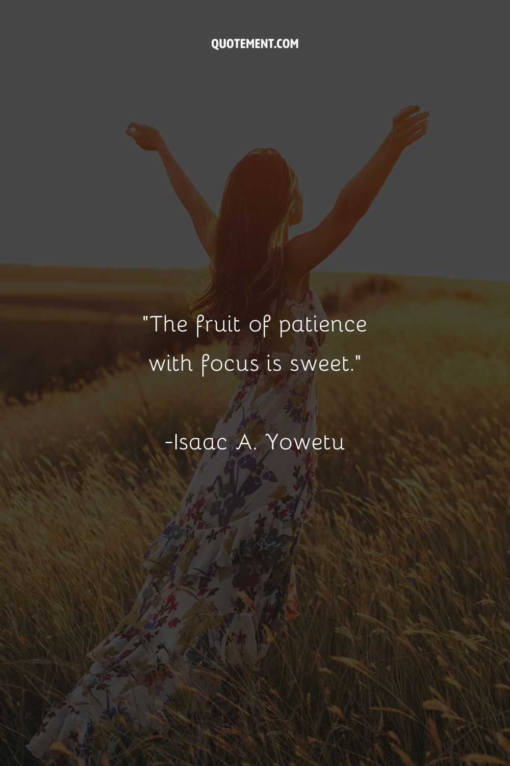 The fruit of patience with focus is sweet.