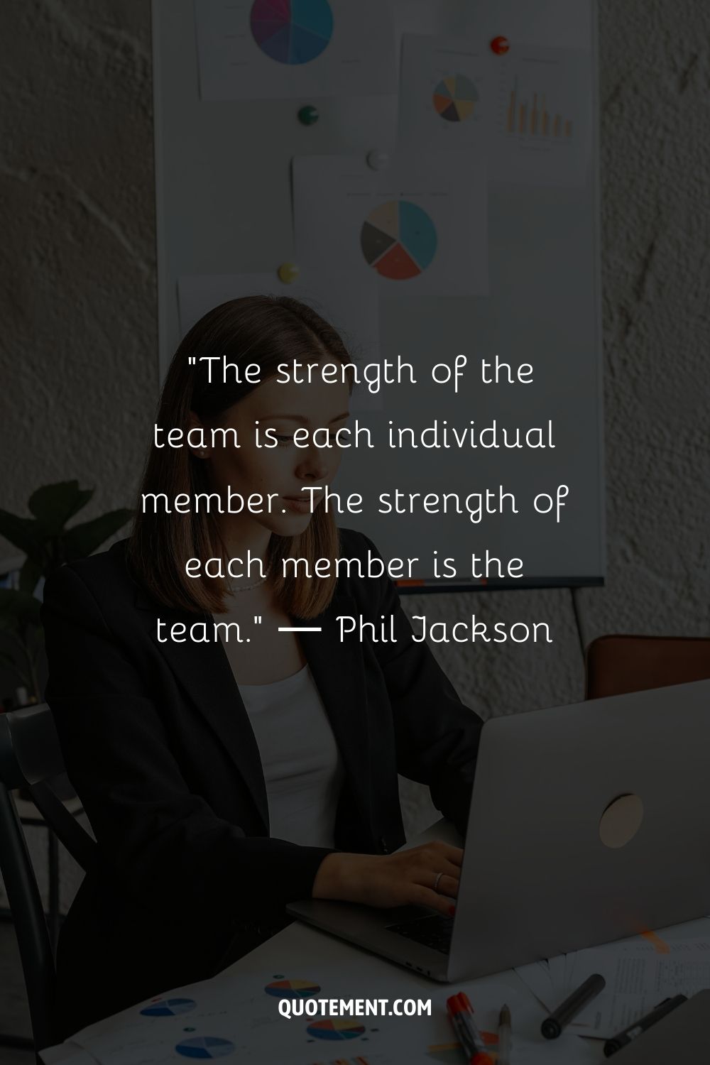 "La fuerza del equipo es cada miembro individual. La fuerza de cada miembro es el equipo". - Phil Jackson