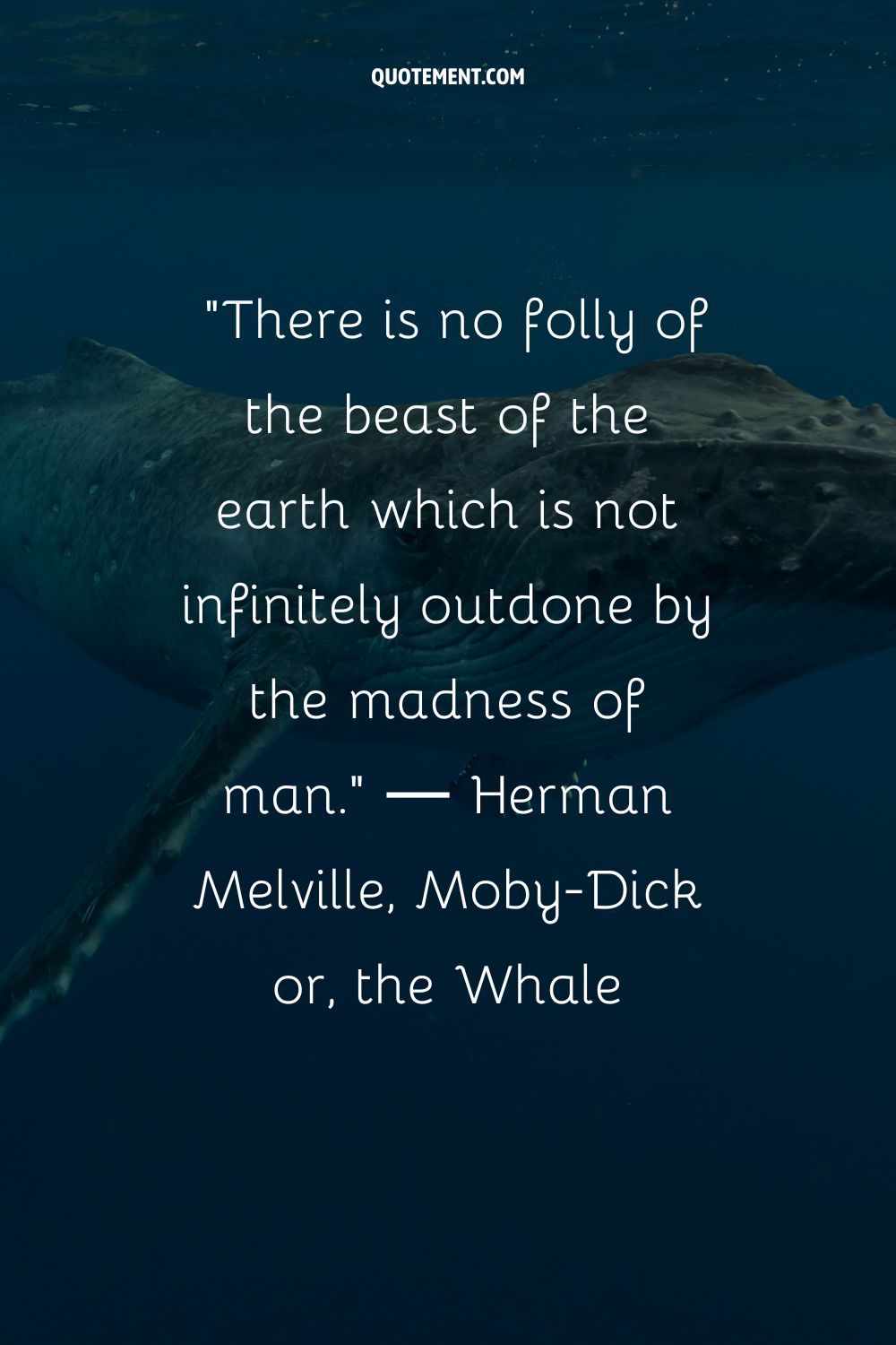 There is no folly of the beast of the earth which is not infinitely outdone by the madness of a man
