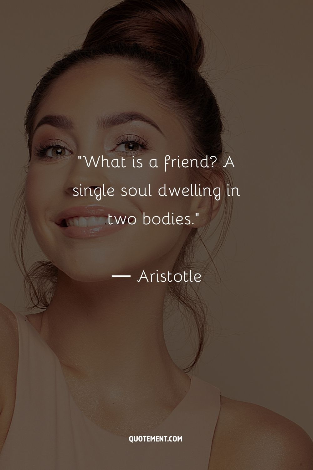 Qué es un amigo Una sola alma que habita en dos cuerpos.