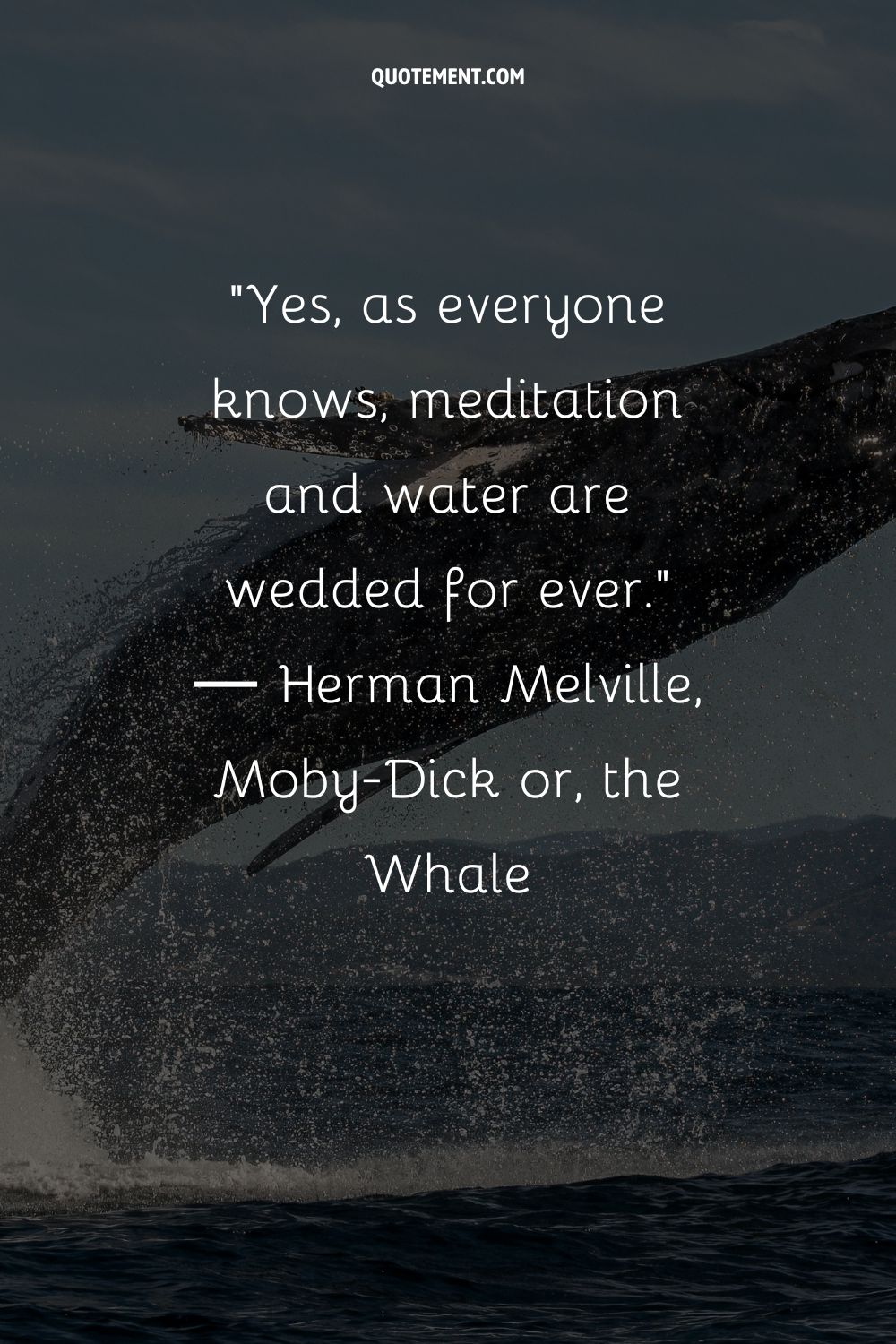 Yes, as everyone knows, meditation and water are wedded for ever.
