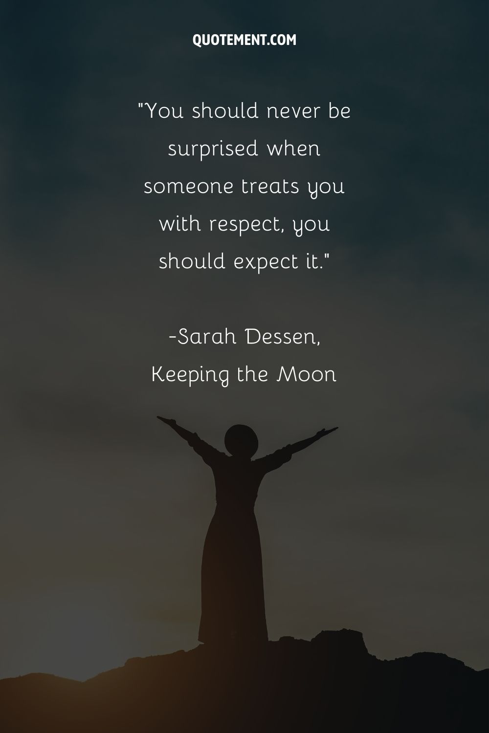 You should never be surprised when someone treats you with respect, you should expect it