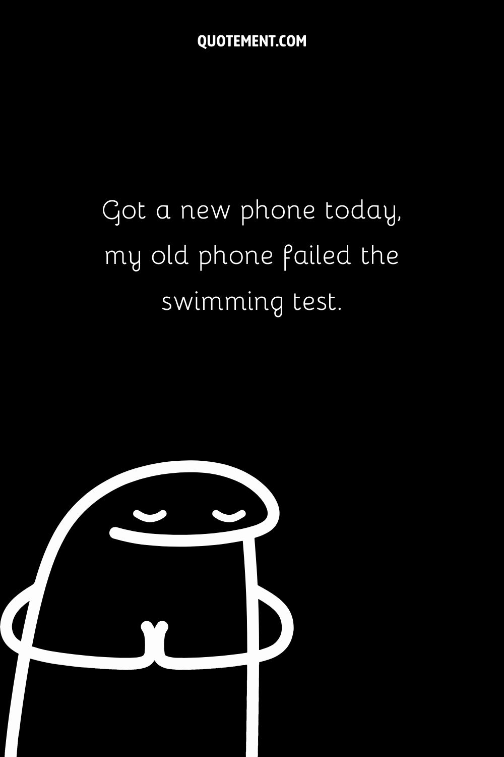 Got a new phone today, my old phone failed the swimming test.